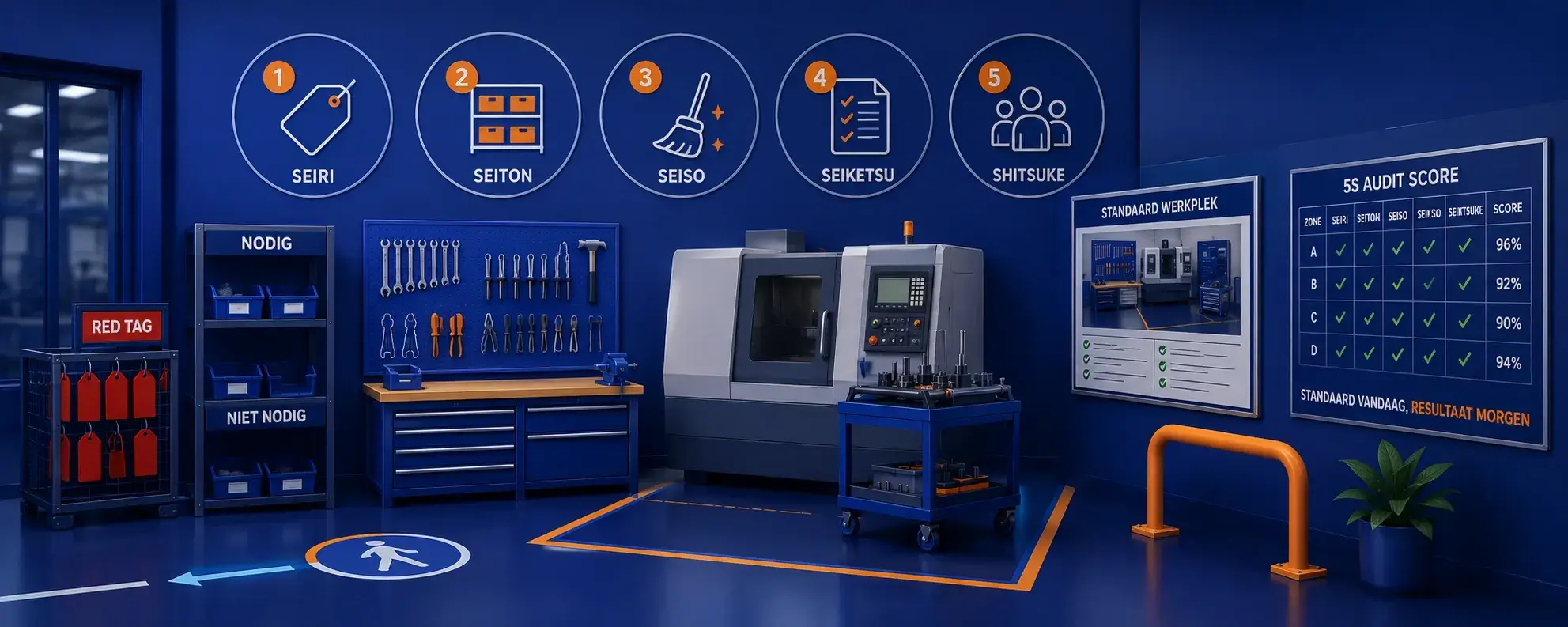 5S-methode: betekenis, stappen en invoering