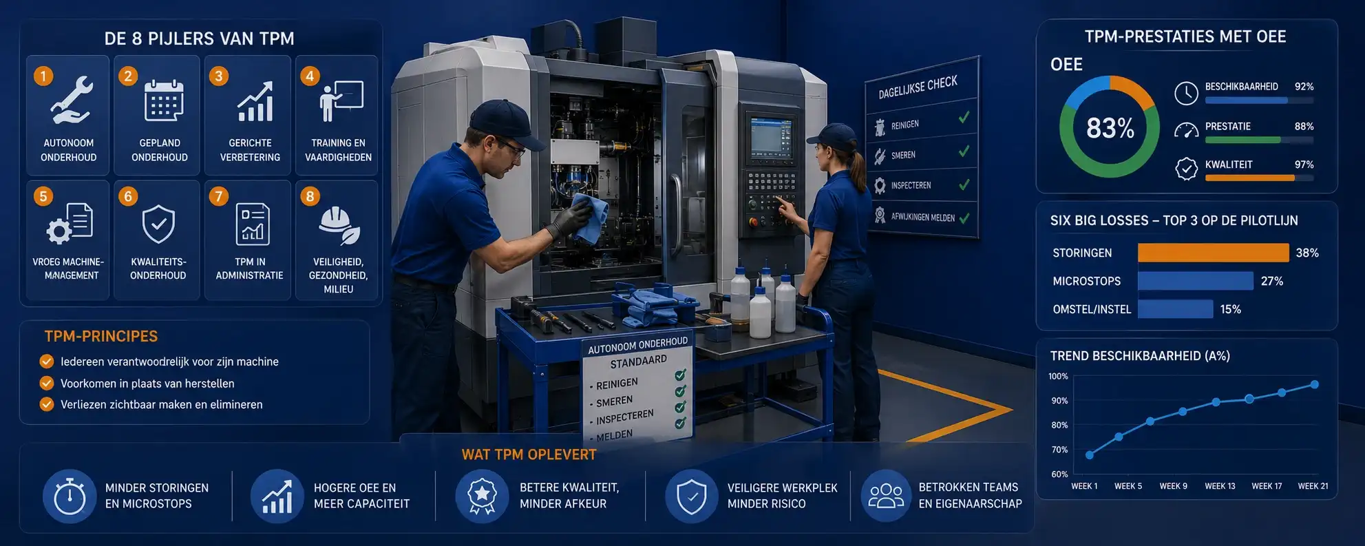 Total productive maintenance (TPM) uitgelegd