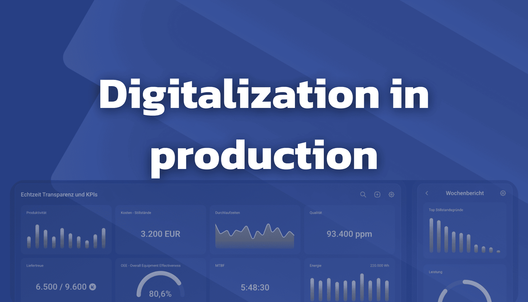 Digitalization in production