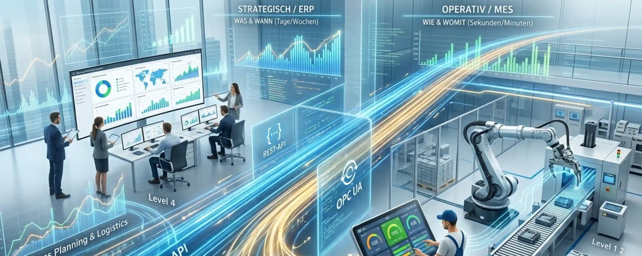 MES vs. ERP: Unterschiede, Schnittstellen & Integration mit Praxisbeispielen