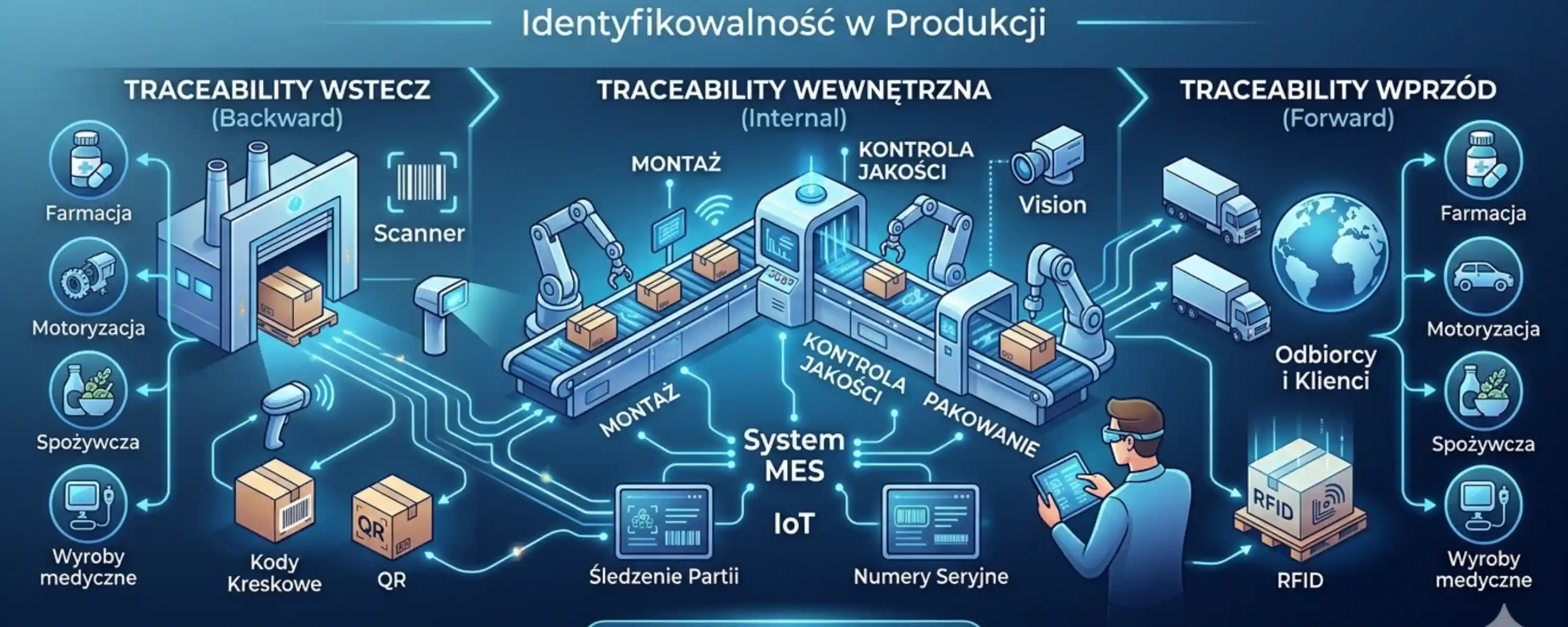 System traceability w produkcji — śledzenie partii, numerów seryjnych i historii produkcji